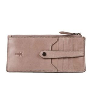 Frye Leather Card Holder with Snap Closure